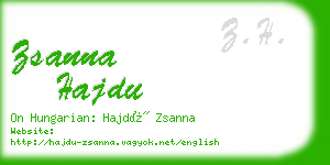 zsanna hajdu business card